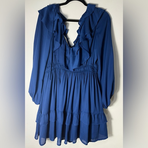 Abercrombie & Fitch Royal Blue Long Sleeve Dress - Picture 3 of 6
